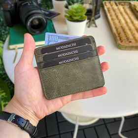 Modica Ariza Hakiki Deri İnce Unisex Kartlık