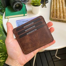 Modica Ariza Hakiki Deri İnce Unisex Kartlık