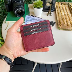 Modica Ariza Hakiki Deri İnce Unisex Kartlık