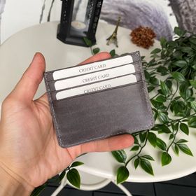 Modica Ducal Hakiki Deri Ultra İnce Minimalist Kredi Kartı Kılıfı Slim Kart Koruyucu Ön Unisex Kartlık