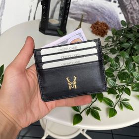 Modica Ducal Hakiki Deri Ultra İnce Minimalist Kredi Kartı Kılıfı Slim Kart Koruyucu Ön Unisex Kartlık