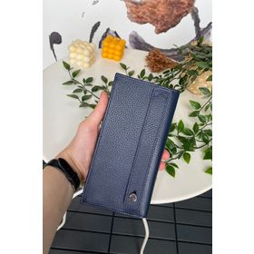 Modica Verona Hakiki Deri Telefon Bölmeli Mıknatıslı ve El Bantlı Unisex Cüzdan