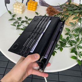 Modica Verona Hakiki Deri Telefon Bölmeli Mıknatıslı ve El Bantlı Unisex Cüzdan