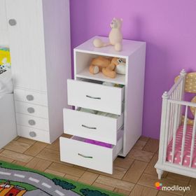 Modilayn ARD119 Beyaz Şifonyer
