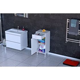 Modilayn Emir 40 x 88 x 32,5 cm 2 Bölmeli Çok Amaçlı Beyaz Dolap