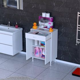 Modilayn Emir 65x88x32.5 CM 2 Kapaklı 1 Çekmeceli 2 Bölmeli Çok Amaçlı Dolap