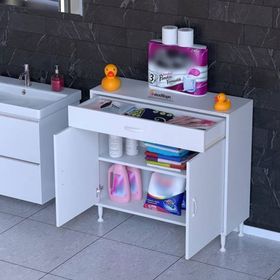 Modilayn Emir 95x88x32.5 CM 1 Raf 2 Bölmeli Çok Amaçlı Dolap