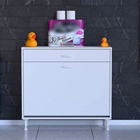 Modilayn Emir 95x88x32.5 CM 3 Raf 4 Bölmeli Çok Amaçlı Dolap