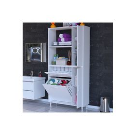 Modilayn Mis Kirli Çamaşır Sepetli Banyo Dolabı