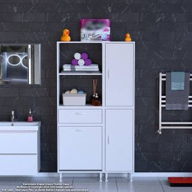 Modilayn Mis Urla Yenice 90 x 183.5 x 32 cm Çok Amaçlı Banyo Dolabı