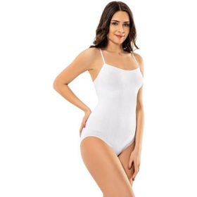 Modinn 1620 Ten İnce Askılı Ripli Çıtçıt Kadın Body