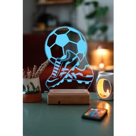 Modiwa Design Futbol Sevenlere Hediye Tasarım 3D LED Forma Gece Lambası