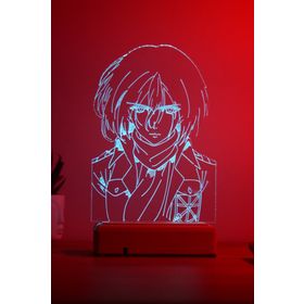 Modiwa Design Mikasa Ackerman Attack On Titan 16 Renkli Anime Gece Lambası