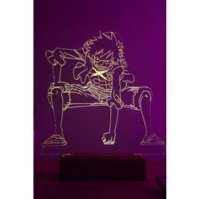 Modiwa Design Monkey D. Luffy One Piece 16 Renk Renkli Gece Lambası