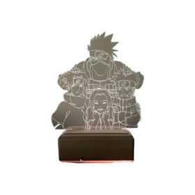Modiwa Design Naruto Team 7 Kakashi 16 Renk Kumandalı Renkli Gece Lambası