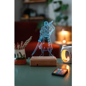 Modiwa Design One Piece Rononoa Zoro 16 Renk Gece Lambası