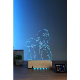 Modiwa Design Renkli Avatar Aang & Zuko 16 Renk Anime Gece Lambası