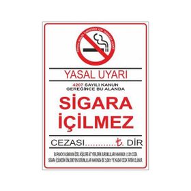 Modülerteknik Sigara İçmek Yasaktır 25x35 cm Uyarı Levhası