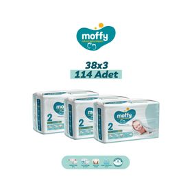 Moffy No:2 Mini 114 Adet Bebek Bezi