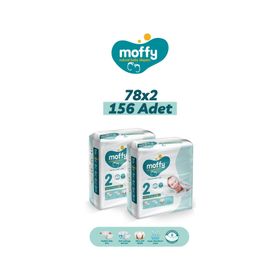 Moffy No:2 Mini 156 Adet Bebek Bezi