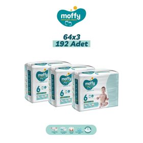 Moffy No:3 Midi 192 Adet Bebek Bezi