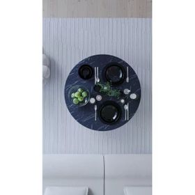 Mokapark Avm Gri 90 cm Katlanır Ayaklı Yuvarlak Yer Sofrası