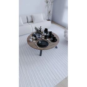 Mokapark Avm Gri 90 cm Katlanır Ayaklı Yuvarlak Yer Sofrası