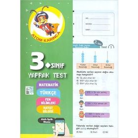 Molekül Yayınları 3. Sınıf Tüm Dersler Atom Karınca Yaprak Test