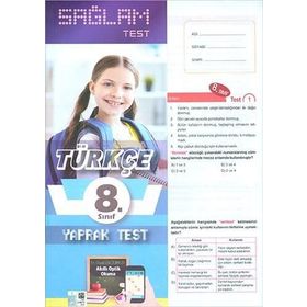 Molekül Yayınları 8. Sınıf Türkçe Sağlam Yaprak Test
