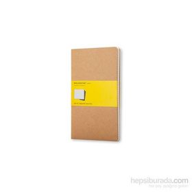 Moleskine Cahier 3'lü Kraft Kareli Cep Boy Ciltli Defter