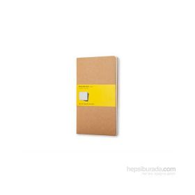 Moleskine Cahier 3'lü Kraft Kareli Cep Boy Ciltli Defter