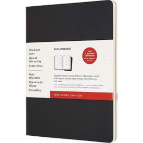 Moleskine Cahier Journals 19x25 Black Kraft Brown Subject Defter