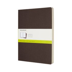 Moleskine CH023P2 Cahier 3lü XL Kahve Düz Defter