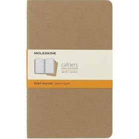 Moleskine Chaier Çizgili L Boy 13x21 cm 80 Sayfa Kraft 3'lü Günlük Defter