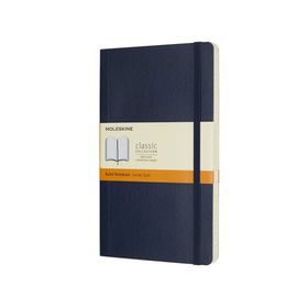 Moleskine Çizgili Yumuşak Kapak L Boy Lacivert Defter