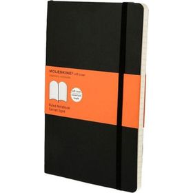 Moleskine Klasik Büyük Boy Yumuşak Kapak Çizgili Siyah Defter