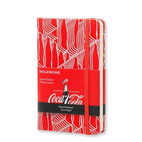 Moleskine LECOMM710F Kırmızı Limited Edition Coca Cola Çizgili Cep Defter