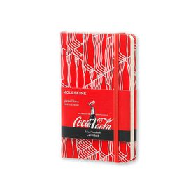 Moleskine LECOMM710F Kırmızı Limited Edition Coca Cola Çizgili Cep Defter