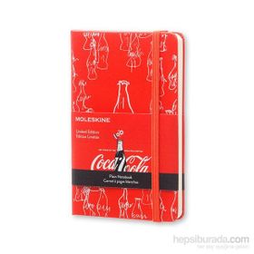 Moleskine LECOQP012F Kırmızı Limited Edition Coca Cola Düz Cep Defteri