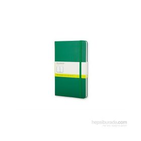 Moleskine QP012K1 Yeşil Düz Cep Boy Sert Kapaklı Defter