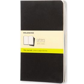 Moleskine QP318 Cahier Siyah Düz Büyük Boy 3'lü Defter