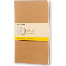 Moleskine QP417 Cahier Kraft Kareli 3'lü Defter