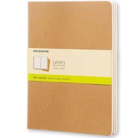 Moleskine QP423 Cahier Kraft Düz 3'lü Defter