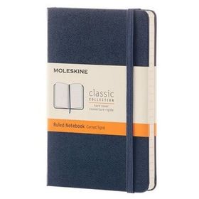 Moleskine Sert Kapak Çizgili Cep Boy 9x14 cm 192 Sayfa Lacivert Defter