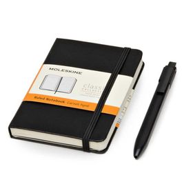 Moleskine Sert Kapak Çizgili Cep Boy 9x14 cm 192 Sayfa Siyah Defter
