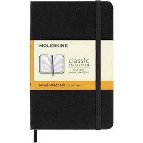 Moleskine Sert Kapak Çizgili Cep Boy 9x14 cm 192 Sayfa Siyah Defter