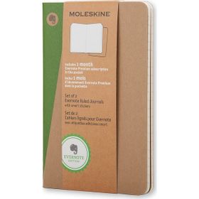 Moleskine SKQP411EVER Evernt Cahier Çizgili Cep Boy 2'li Defter