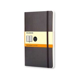 Moleskine Yumuşak Kapak Çizgili L Boy 13x21 cm 192 Sayfa Siyah Defter