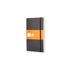 Moleskine Yumuşak Kapak Çizgili L Boy 13x21 cm 192 Sayfa Siyah Defter