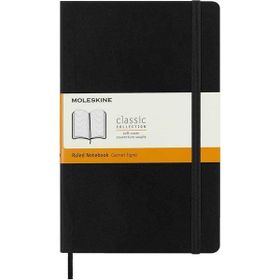 Moleskine Yumuşak Kapak Çizgili L Boy 13x21 cm 192 Sayfa Siyah Defter